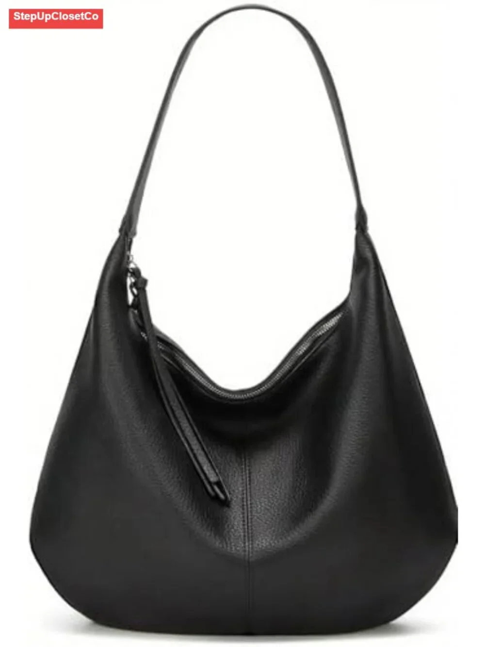 Slouchy Hobo Tote Bag Soft Vegan Leather Shoulder Purse Large Satchel Women's